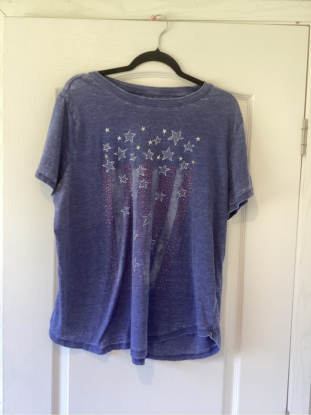 Maurices Heathered Blue Short Sleeve Tee 1XL EUC